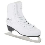 Фигурные коньки СК Paris Lux tricot белые с подсветкой размер 30