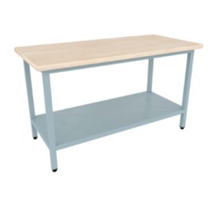 Стол кондитерский 900х700х875(895) мм, столешница дерево - бук, каркас окрашенный