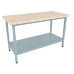 Стол кондитерский 1500х700х875(895) мм, столешница дерево - бук, каркас окрашенный