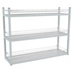 Стеллаж для стаканов ЭКОНОМ (сетки хром., каркас окраш.), 895х270х690 мм.