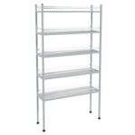 Стеллаж для стаканов ЭКОНОМ (сетки хром., каркас окраш), 895х270х1680(1700) мм.