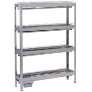 Стеллаж для тарелок (нержавеющая сталь, разборный) 950х300х1650 мм.