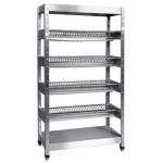 Стеллаж для сушки тарелок полностью из нерж. Стали. 1000х415х1725 мм.
