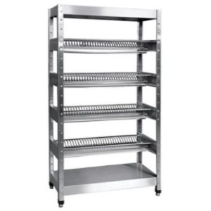 Стеллаж для сушки тарелок полностью из нерж. Стали. 1000х415х1725 мм.