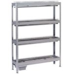 Стеллаж для тарелок (нержавеющая сталь, разборный) 1200х300х1650 мм.