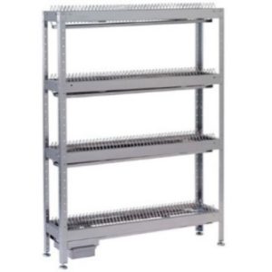 Стеллаж для тарелок (нержавеющая сталь, разборный) 1200х300х1650 мм.