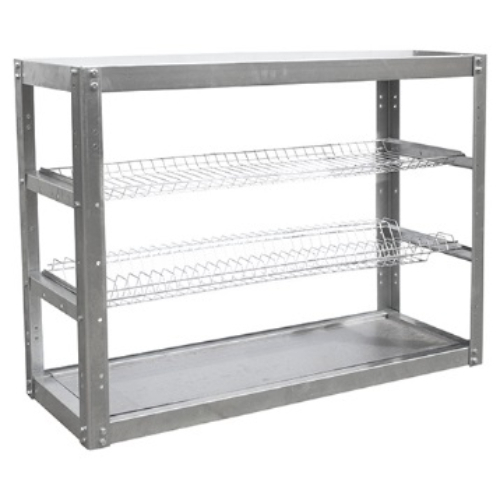 Стеллаж для тарелок и стаканов СТАНДАРТ (сетки хром, каркас нерж) 905х315х660 мм. Стеллаж для тарелок и стаканов СТАНДАРТ (сетки хром, каркас нерж) 905х315х660 мм.