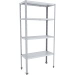 Стеллаж ЭКОНОМ 700х400х1850(1870) мм (полки нерж. каркас оцинк.)