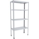 Стеллаж ЭКОНОМ 900х400х1850(1870) мм (полки нерж. каркас оцинк.)