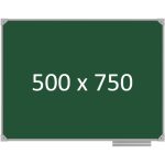 Доска школьная одноэлементная магнитная (мел), 500х750 мм. полимер