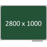 Доска школьная одноэлементная магнитная (мел), 2800х1000 мм. полимер