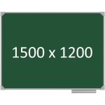 Доска школьная одноэлементная магнитная (мел), 1500х1200 мм. полимер