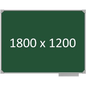 Доска школьная одноэлементная магнитная (мел), 1800х1200 мм. полимер