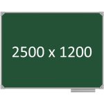 Доска школьная одноэлементная магнитная (мел), 2500х1200 мм. полимер