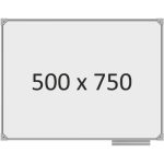 Доска школьная одноэлементная магнитная (маркер), 500х750 мм. полимер