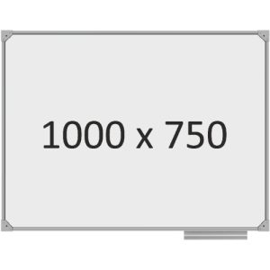 Доска школьная одноэлементная магнитная (маркер), 1000х750 мм. полимер