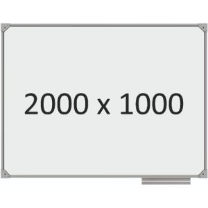 Доска школьная одноэлементная магнитная (маркер), 2000х1000 мм. полимер