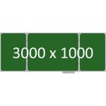 Доска школьная трехэлементная магнитная (мел), 3000х1000 мм. эмаль