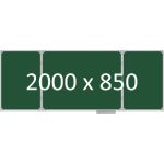 Доска школьная трехэлементная магнитная (мел), 2000х850 мм. полимер