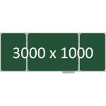 Доска школьная трехэлементная магнитная (мел), 3000х1000 мм. полимер