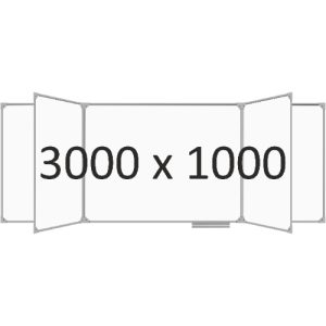 Доска школьная пятиэлементная магнитная (маркер), 3000х1000 мм. эмаль