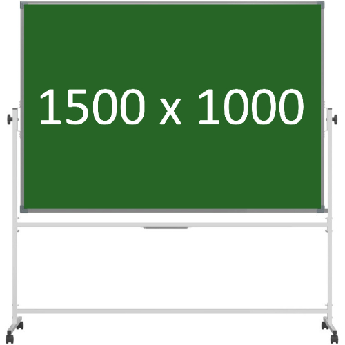 Доска 2-сторонняя поворотная передвижная магнитная (мел), 1500х1000 мм. эмаль Доска 2-сторонняя поворотная передвижная магнитная (мел), 1500х1000 мм. эмаль