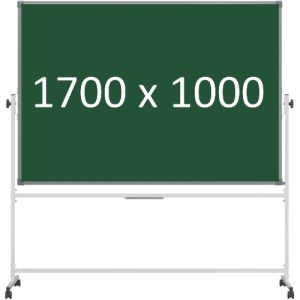Доска 2-сторонняя поворотная передвижная магнитная (мел), 1700х1000 мм. полимер