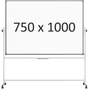 Доска 2-сторонняя поворотная передвижная магнитная (маркер), 750х1000 мм. эмаль