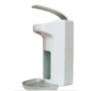 Дозатор локтевой с лотком, пластиковый для флакона 1л.