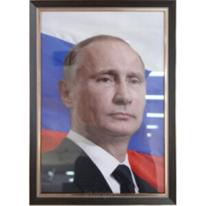 Портрет Президента РФ Путина В. В., 35х50 см, рама пластик под орех