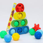 Подарочный набор сенсорных развивающих мячиков «Пирамидка»